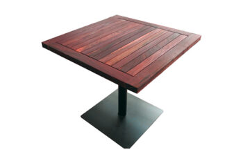 Mesa CUADRADA CON PEDESTAL 80x80x75