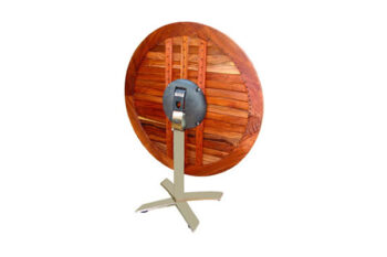 Mesa con PEDESTAL RECLINABLE CUADRADA Y REDONDA 90x74